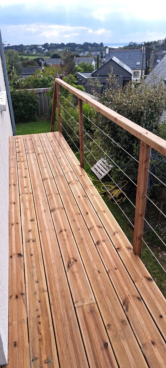 installation de terrasse bois merdrignac